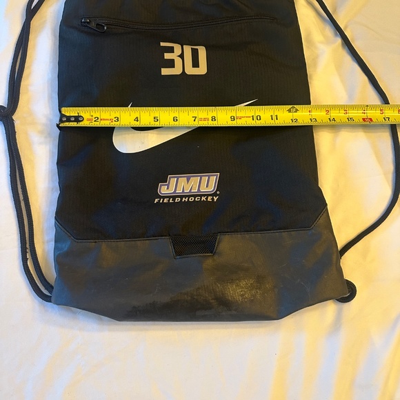 Nike JMU James Madison University Field Hockey Draw String bag Black - Picture 2 of 4